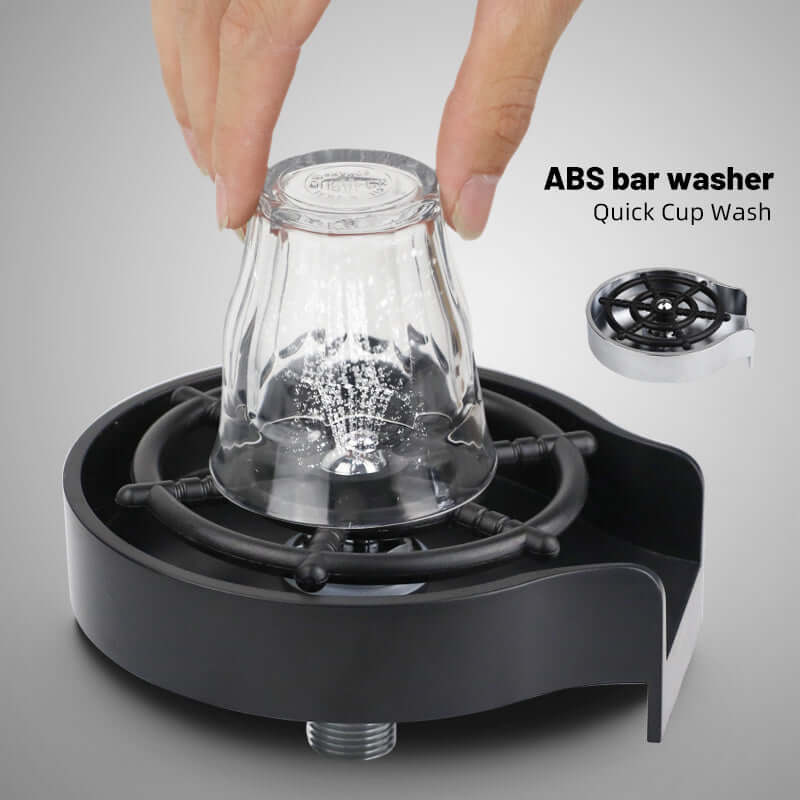 High-Pressure Cup Washer – Automatic Spray Faucet for Coffee Pitchers & Cups - Best Home Bargains
