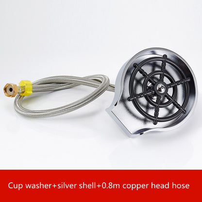 High-Pressure Cup Washer – Automatic Spray Faucet for Coffee Pitchers & Cups - Best Home Bargains