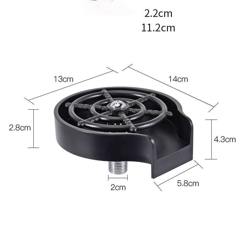 High-Pressure Cup Washer – Automatic Spray Faucet for Coffee Pitchers & Cups - Best Home Bargains