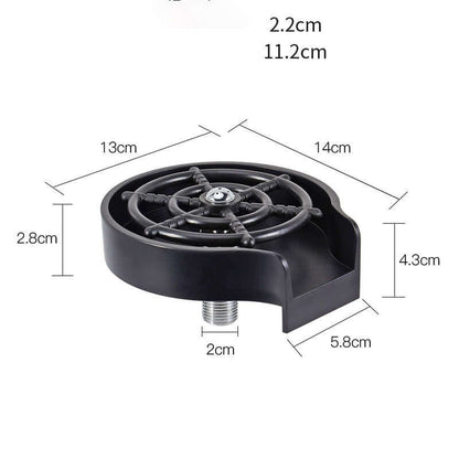 High-Pressure Cup Washer – Automatic Spray Faucet for Coffee Pitchers & Cups - Best Home Bargains