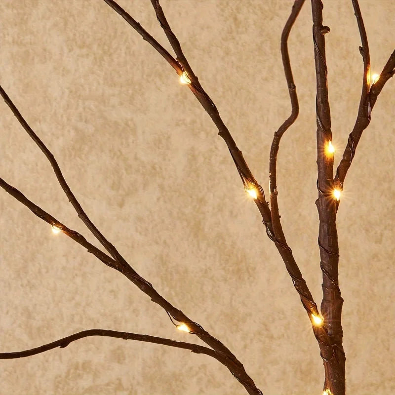 1 or 2PCS White Birch LED Branch Lights – Battery Operated Decorative Twigs - Best Home Bargains