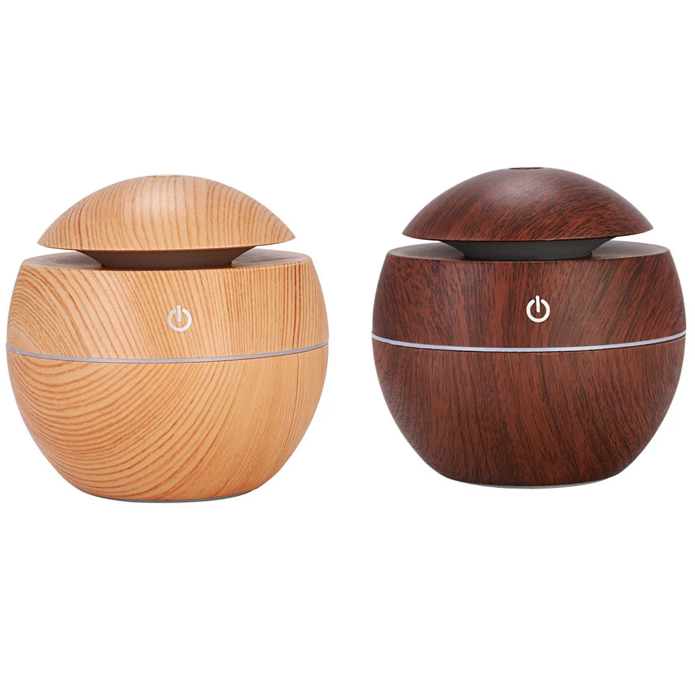 Ultrasonic Wood Aroma Diffuser & Cool Mist Humidifier – Bedroom Essential - Best Home Bargains