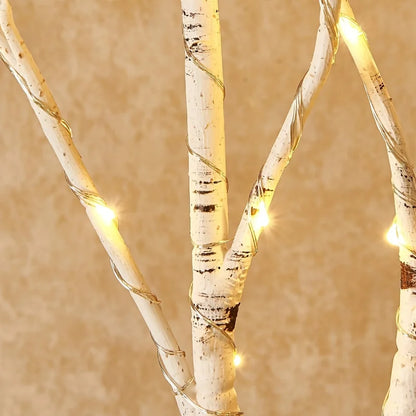 1 or 2PCS White Birch LED Branch Lights – Battery Operated Decorative Twigs - Best Home Bargains
