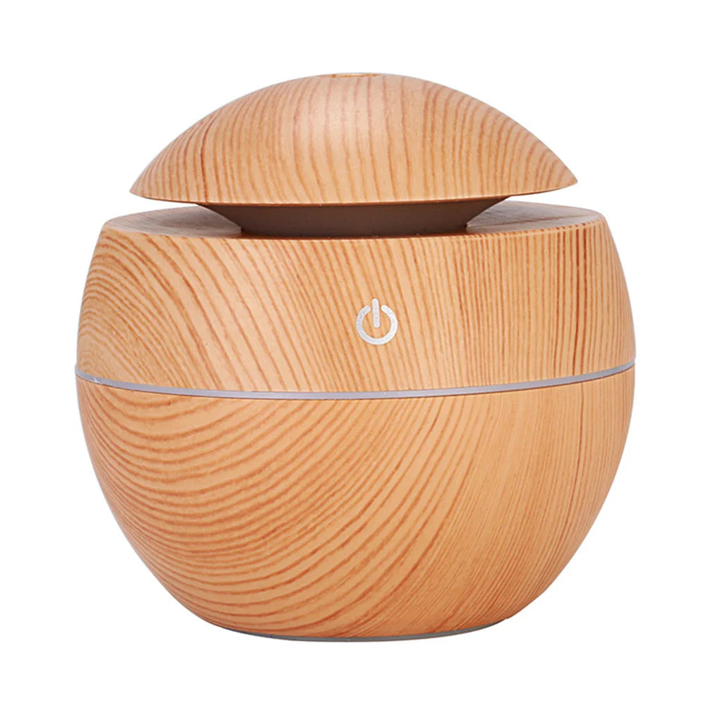 Ultrasonic Wood Aroma Diffuser & Cool Mist Humidifier – Bedroom Essential - Best Home Bargains