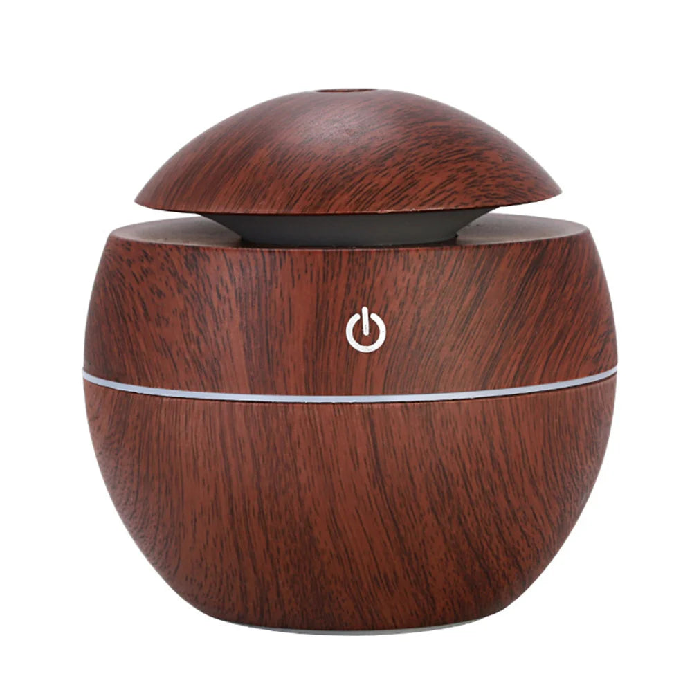 Ultrasonic Wood Aroma Diffuser & Cool Mist Humidifier – Bedroom Essential - Best Home Bargains