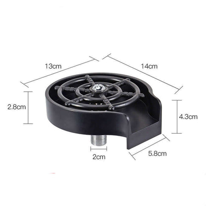 High-Pressure Cup Washer – Automatic Spray Faucet for Coffee Pitchers & Cups - Best Home Bargains